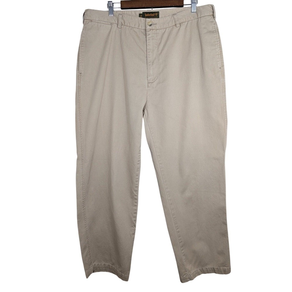 Timberland Weathergear Mens 40 Khaki Chino Pants Vintage 1998 Cotton Grandpacore